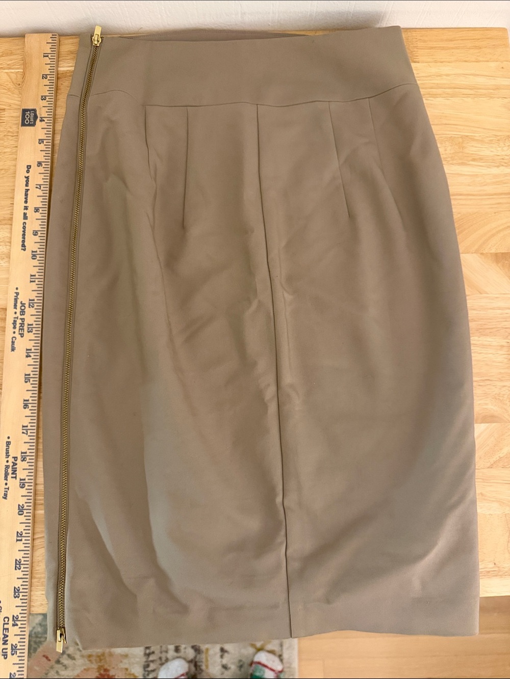 Express VTG Women's Tan Pencil Skirt
